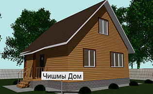 Проект дома из бруса БД-88-1-1
