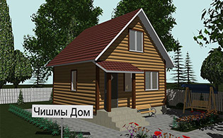 Проект каркасного дома КД-66-1-1 Проект каркасного дома КД-66-1-1