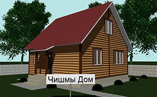 Каркасный дом КД-88-1-1 Каркасный дом КД-88-1-1